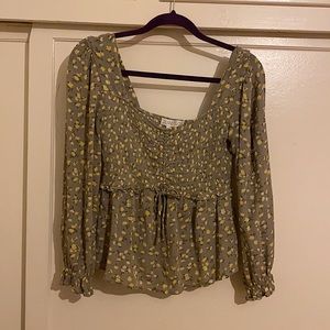 Planet Gold Floral Top